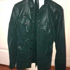 Teal Leather Jacket